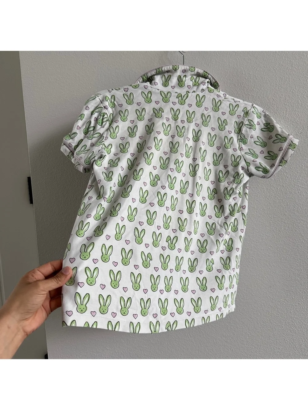 Roller Rabbit Mint Love Bunnies Polo Short PJ Pajama Set Size XXS